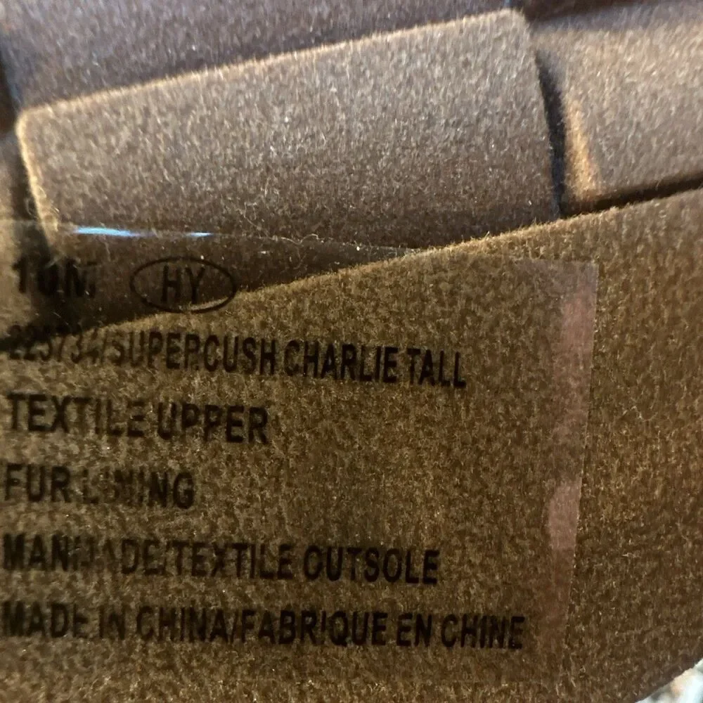 Maurices Supercush Charlie Tall Winter Boots Womens 10 Brown Faux Fur Pull On